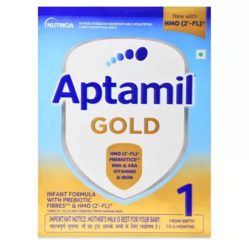 Nutricia International Aptamil Gold Stage 1 Infant Formula Powder With Prebiotic Refill Packupto 6 Month 400G