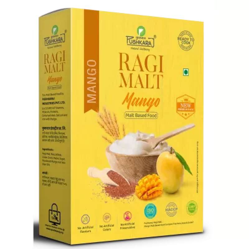 Pushkaraj Ragi Malt Mango 250G