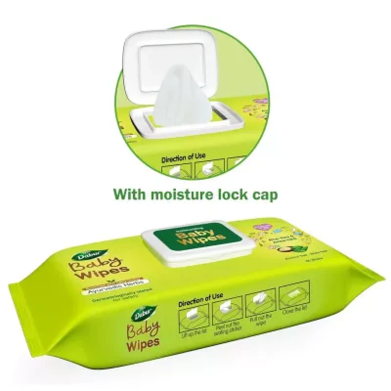 Dabur Baby Wipes 20Cm X 14Cm 80Pcs
