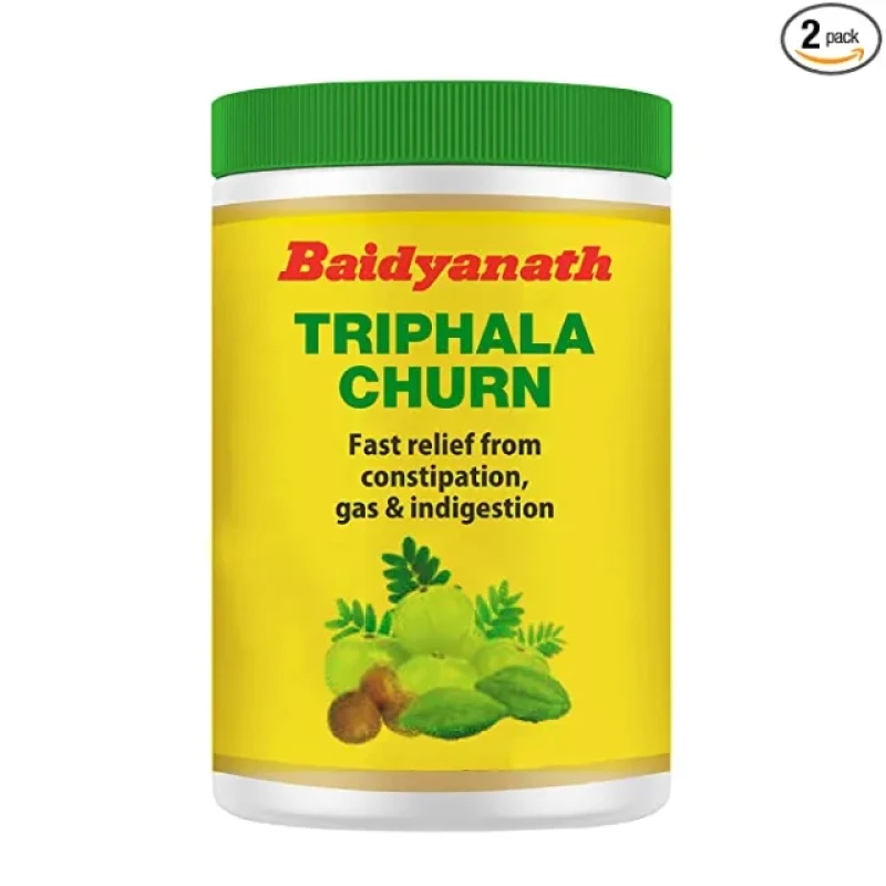 Baidyanath Triphala Churna: Relieves constipation, gas, enriched with Amla, 500gms.