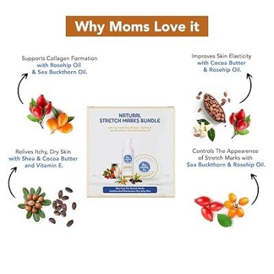 The Moms Co All Natural Complete Care Solution for Stretch Marks.