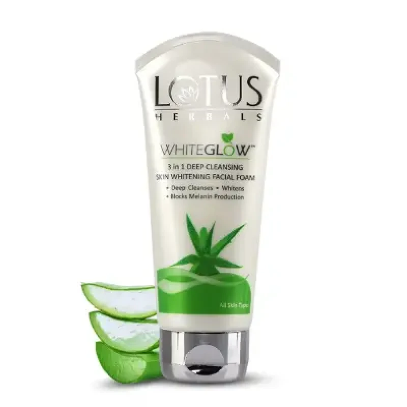 Lotus Herbals Whiteglow 3-in-1 Deep Cleansing Facial Foam 100g