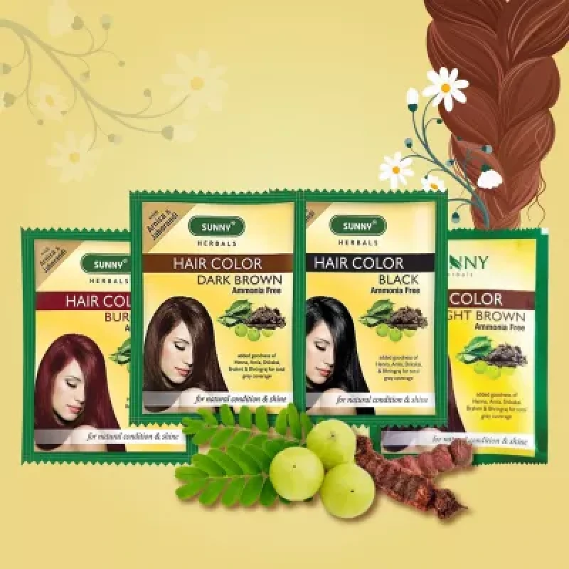 Bakson Sunny Hair Color (Dark Brown) (20g, Pack of 2)