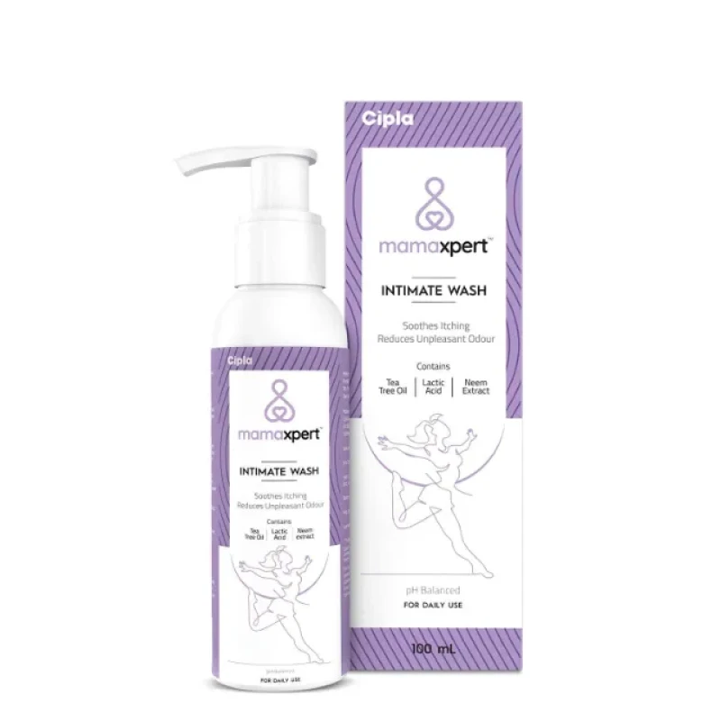 Cipla Mamaxpert Intimate Wash: Enriched Formula for Women, 100ml.